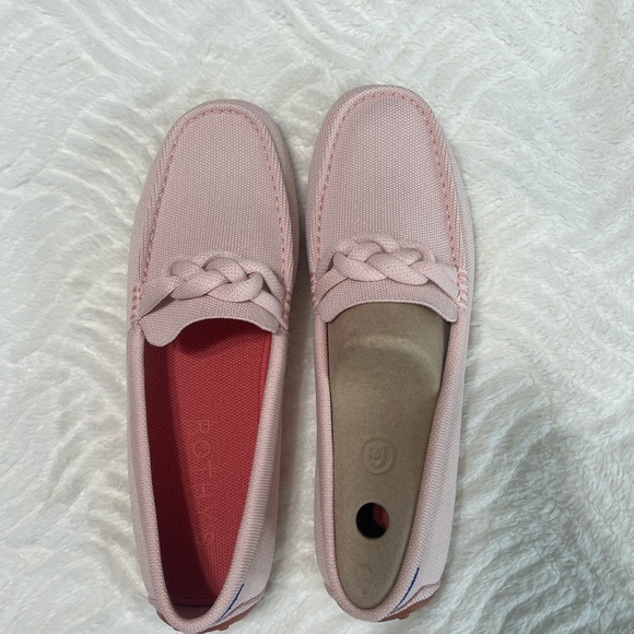 Rothy’s The Braid Driver Loafer Cakepop Pink Size 12.5 NIB Sustainable Knit - Picture 7 of 12